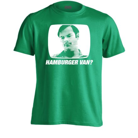 "Hamburger van?" filmes férfi póló (zöld)