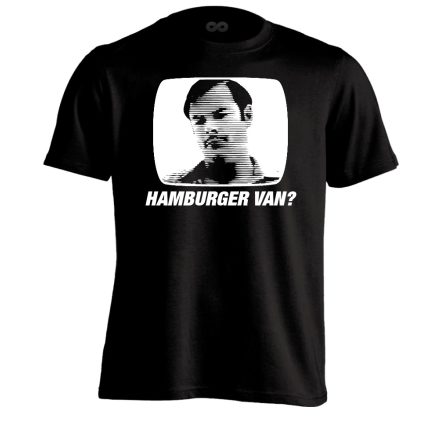 "Hamburger van?" filmes férfi póló (fekete)