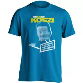   "Tengeri kagylók" filmes férfi póló (zafírkék)