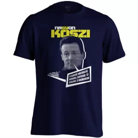   "Tengeri kagylók" filmes férfi póló (tengerészkék)