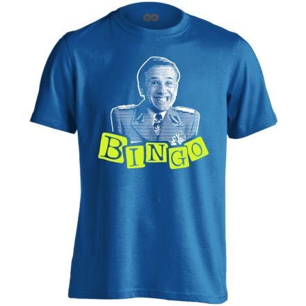 "Bingo" filmes férfi póló (kék)