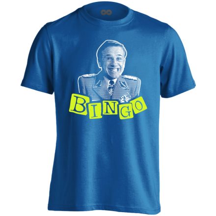 "Bingo" filmes férfi póló (kék)