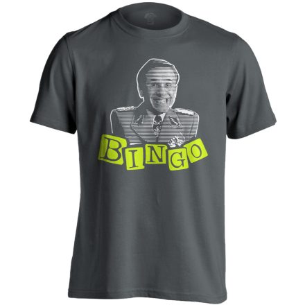 "Bingo" filmes férfi póló (szénszürke)