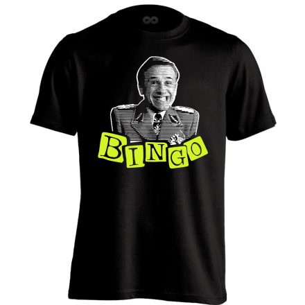 "Bingo" filmes férfi póló (fekete)