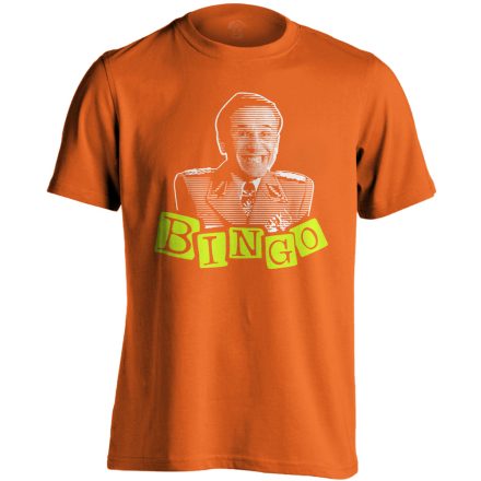 "Bingo" filmes férfi póló (narancssárga)