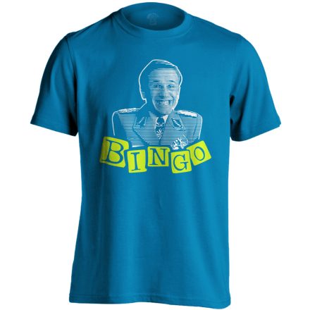 "Bingo" filmes férfi póló (zafírkék)