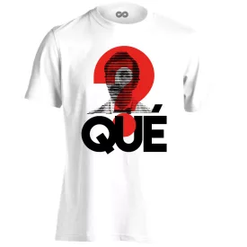 "Qué?" filmes férfi póló (fehér)
