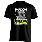 "Húsos barack" filmes férfi póló (fekete)