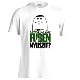 Fűben Nyuszit filmes férfi póló (fehér)