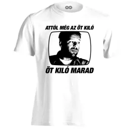 "Öt kiló" filmes férfi póló (fehér)