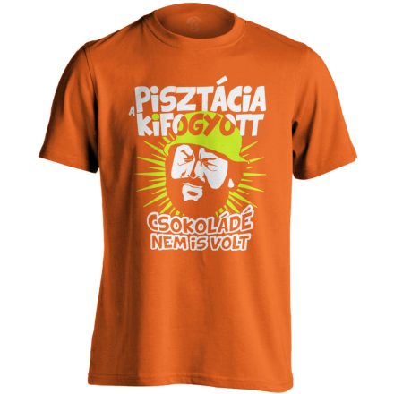 "Pisztácia" filmes férfi póló (narancssárga)