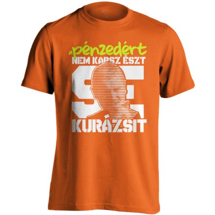 "Kurázsi" filmes férfi póló (narancssárga)