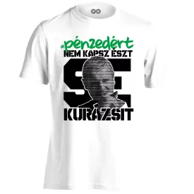 "Kurázsi" filmes férfi póló (fehér)