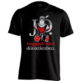 Döntetlen filmes férfi póló (fekete)