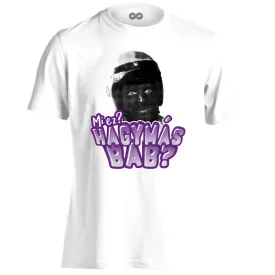 HagymásBab filmes férfi póló (fehér)