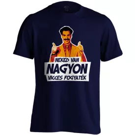 Vicces fogyaték férfi póló (tengerészkék)