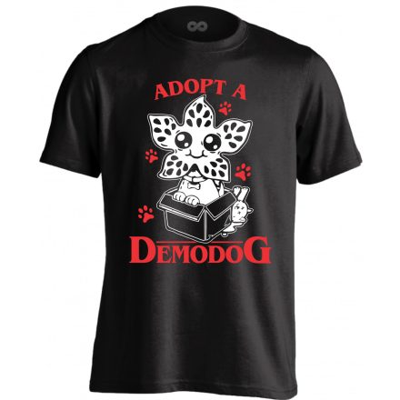 Adopt A Demodog férfi póló (fekete)