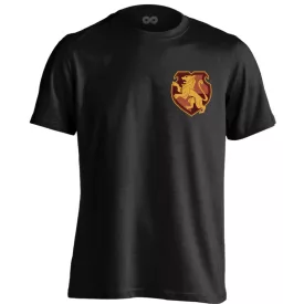 Oroszlános tudjuk melyik ház férfi póló (fekete)