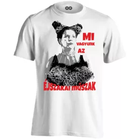 Éjszakai műszak férfi póló (fehér)