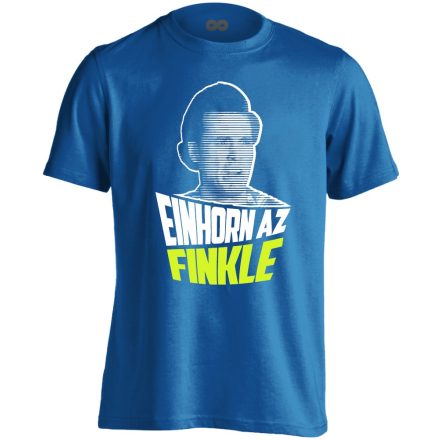 "Einhorn az Finkle" filmes férfi póló (kék)