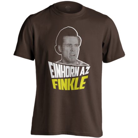 "Einhorn az Finkle" filmes férfi póló (csokoládébarna)