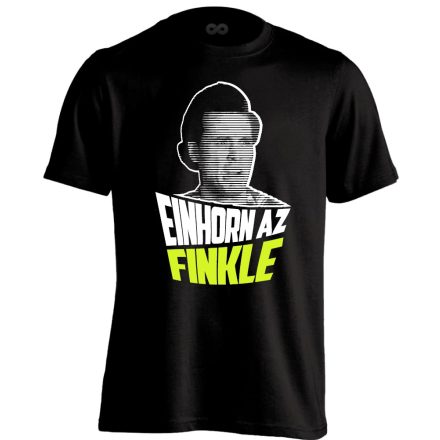"Einhorn az Finkle" filmes férfi póló (fekete)
