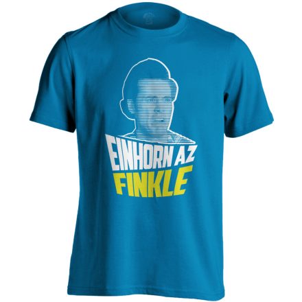 "Einhorn az Finkle" filmes férfi póló (zafírkék) akciós póló - M