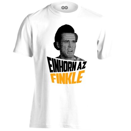 "Einhorn az Finkle" filmes férfi póló (fehér)