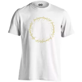 Körgyűrű filmes férfi póló (fehér)