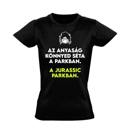 JurassicPark anyás női póló (fekete)