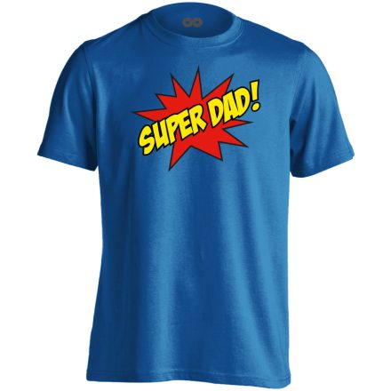 Super dad apás férfi póló (kék)