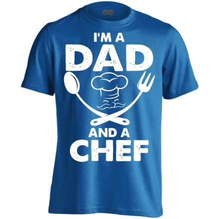 Mesterszakács apuka férfi póló (kék)