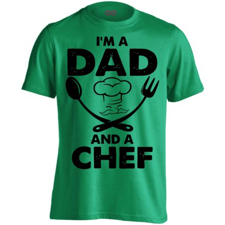 Mesterszakács apuka férfi póló (zöld)