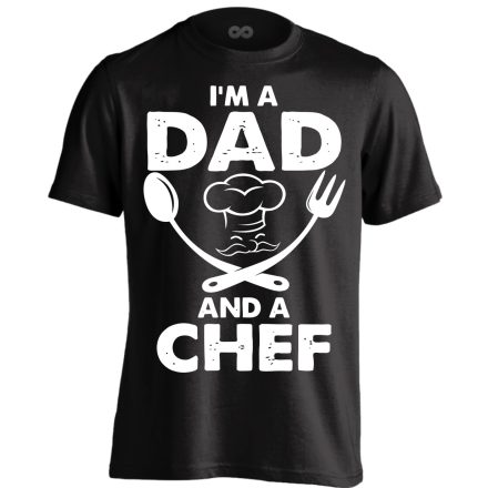 Mesterszakács apuka férfi póló (fekete)
