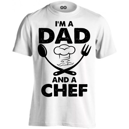 Mesterszakács apuka férfi póló (fehér)