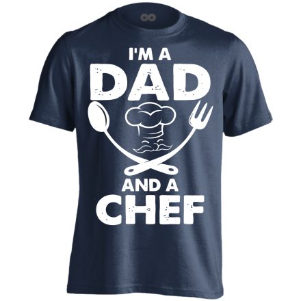 Mesterszakács apuka férfi póló (tengerészkék)