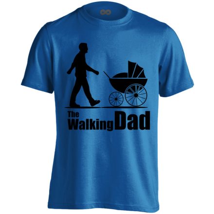 The Walking Dad apás férfi póló (kék)