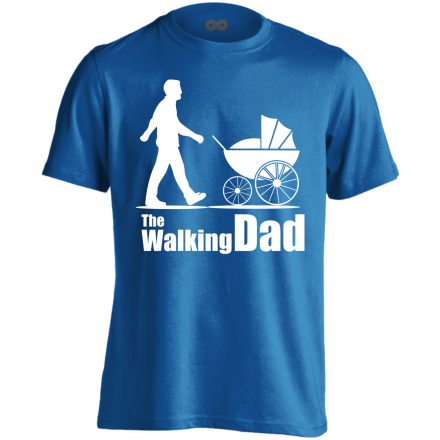 The Walking Dad apás férfi póló (kék)