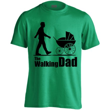 The Walking Dad apás férfi póló (zöld)