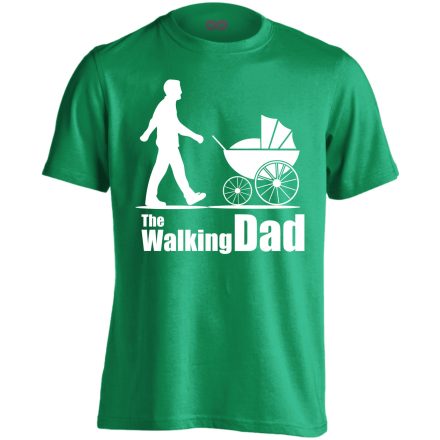 The Walking Dad apás férfi póló (zöld)