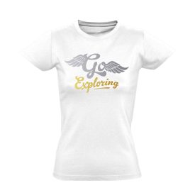 Go Exploring cuki női póló (fehér)