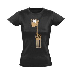 Cute Giraffe női póló (fekete)