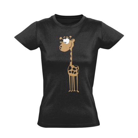 Cute Giraffe női póló (fekete)