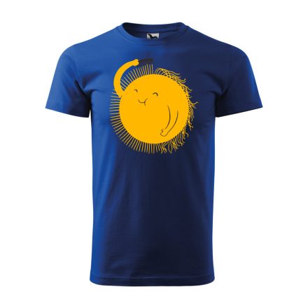 Reggeli nap cuki férfi póló (kék)