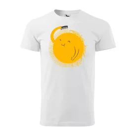 Reggeli nap cuki férfi póló (fehér)
