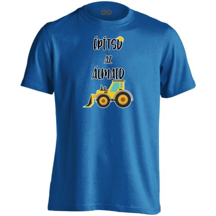 Építsd az álmaid gyerek póló (kék)