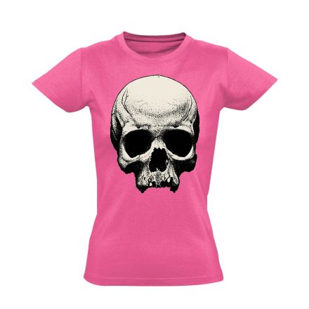 Koponyás "Hamlet" női póló (rózsaszín)