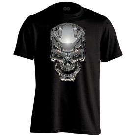 Koponyás "T101" férfi póló (fekete)