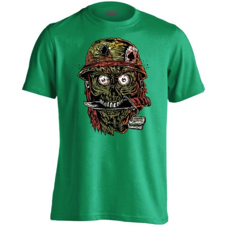 Koponyás "Vietnám" férfi póló (zöld)