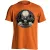 Koponyás "autós" férfi póló (narancssárga)